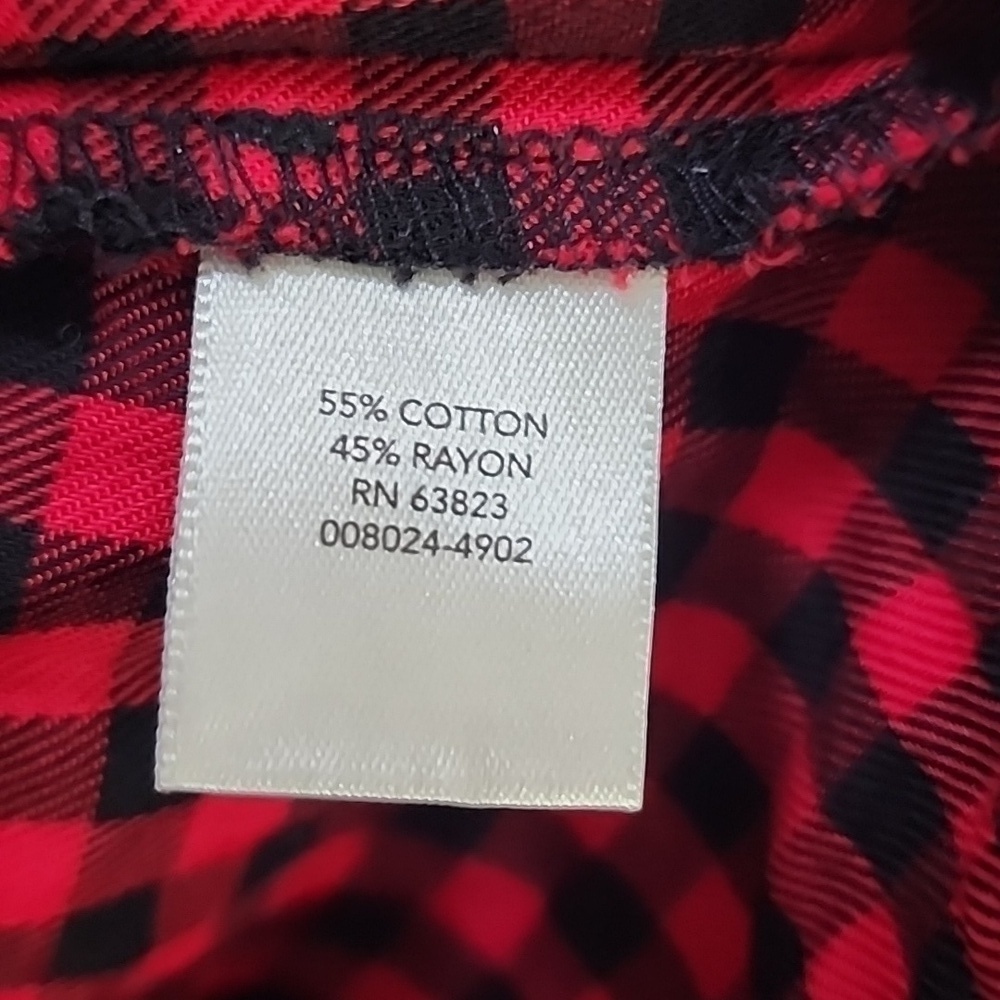NWT Christopher & Banks Flannel Sz Petite Large - Picture 4 of 4